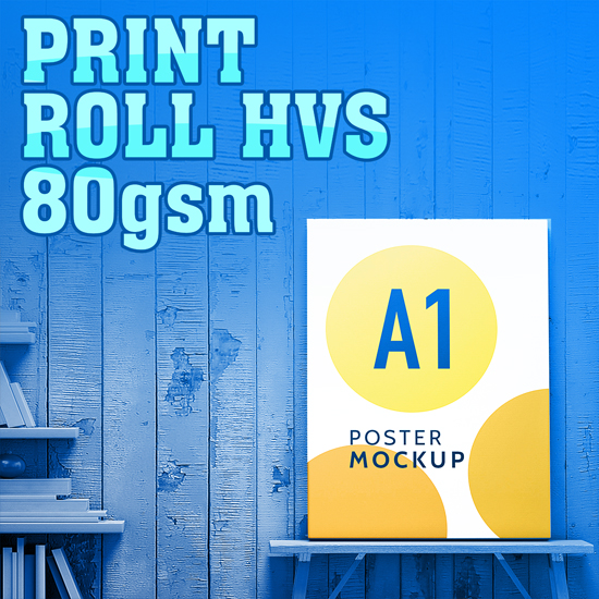 Print UV Kertas HVS 80grm Roll 