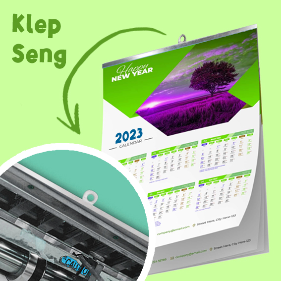 Print Kalender Dinding 1 Bln/Lbr AP120-AP150 + Klep