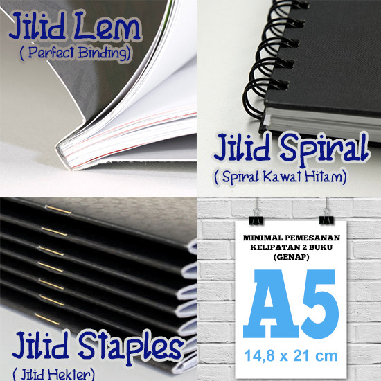 Cetak Buku A5 ArtPaper 120/150gsm